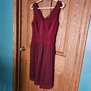 Burgundy dress